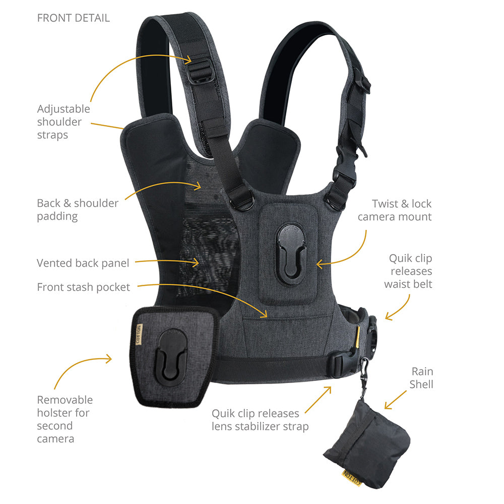 CCS G3 GREY Binoculars & Camera Harness
