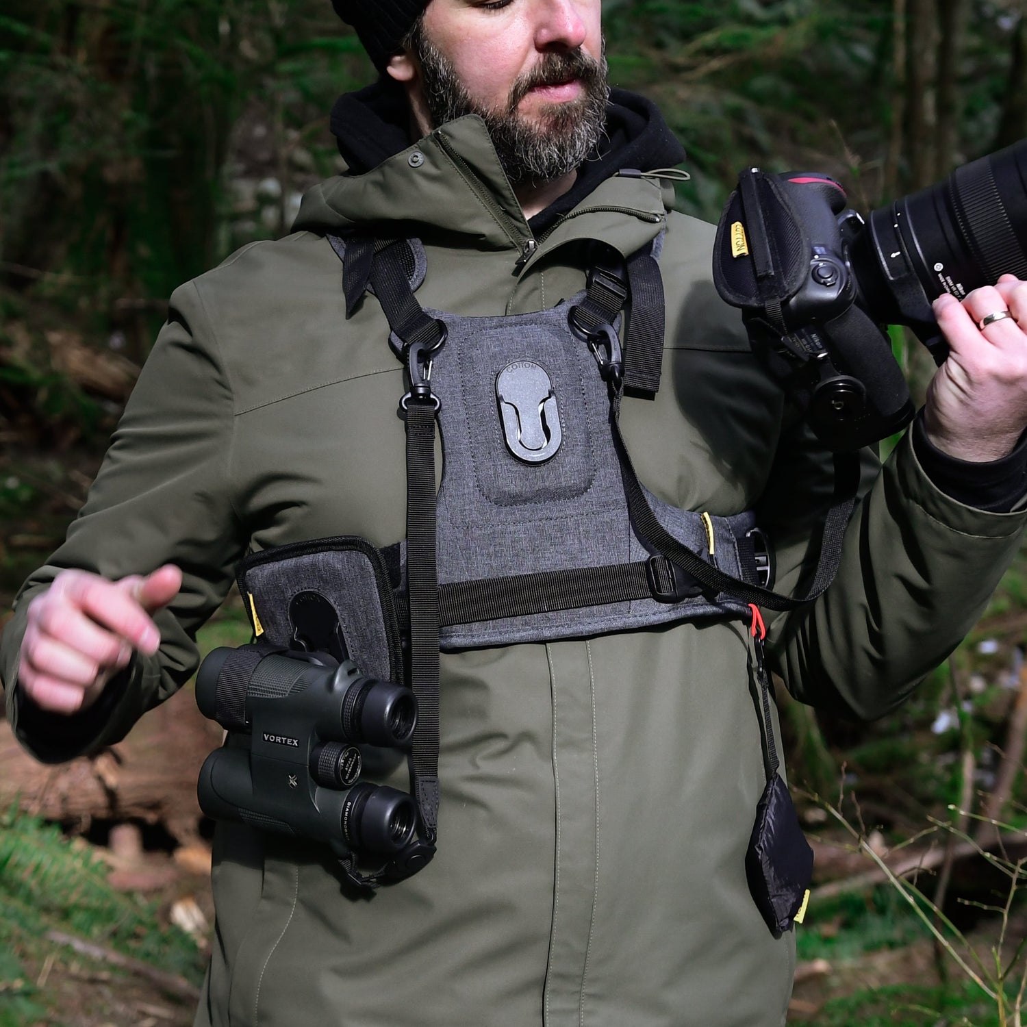 CCS G3 GREY Binoculars & Camera Harness