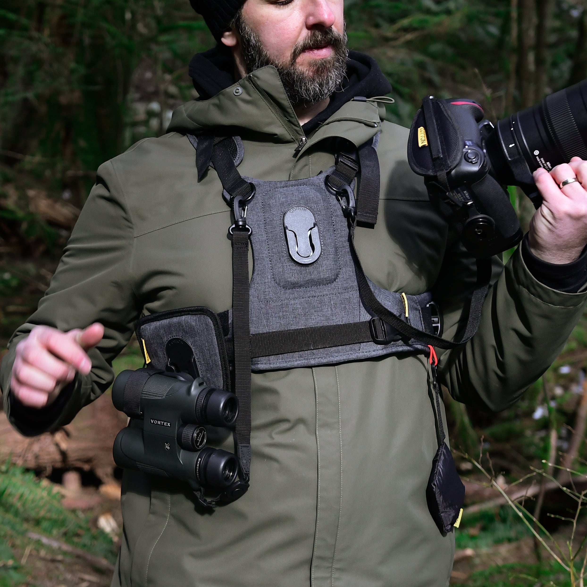 CCS G3 GREY Binoculars & Camera Harness