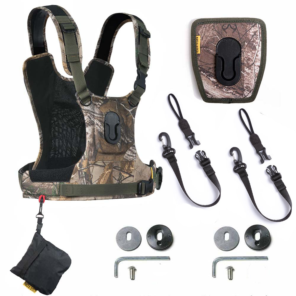 CCS G3 camo harness designed for carrying one camera